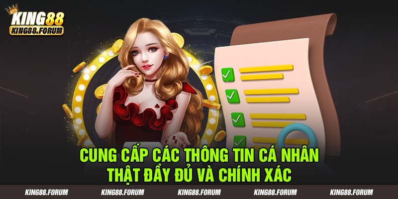 Kiểm tra kỹ thông tin cá nhân để tránh sai sót về sau