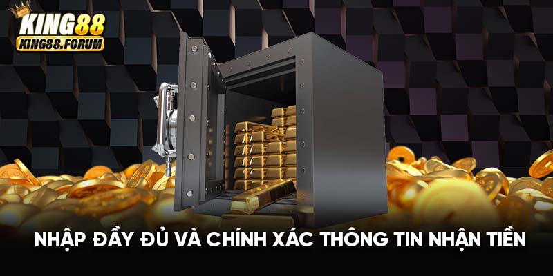 Kiểm tra thông tin rút tiền để đảm bảo giao dịch thành công