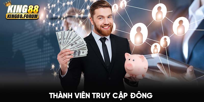 Số thành viên truy cập đông khiến link vào King88 bị chặn